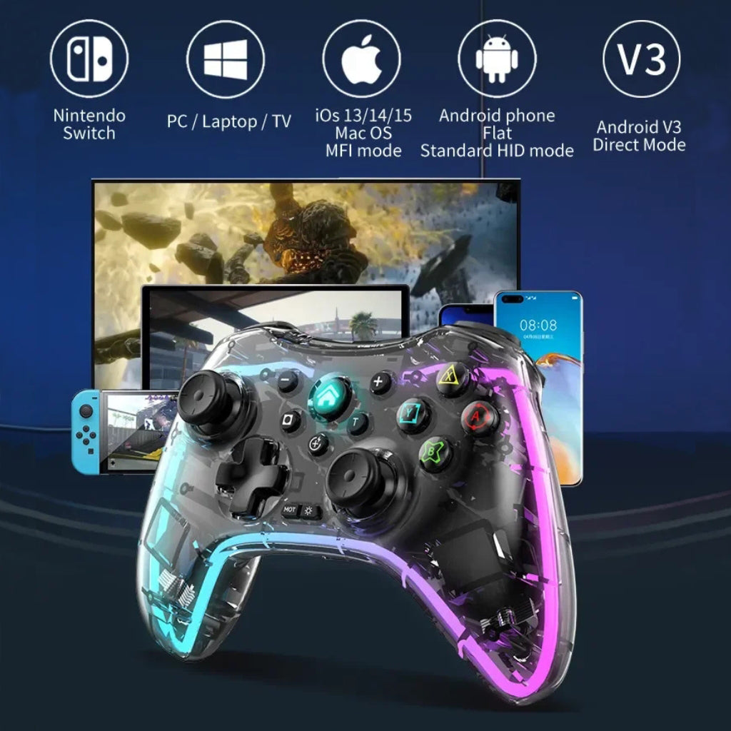 Wireless Switch Pro Controllers with RGB Light